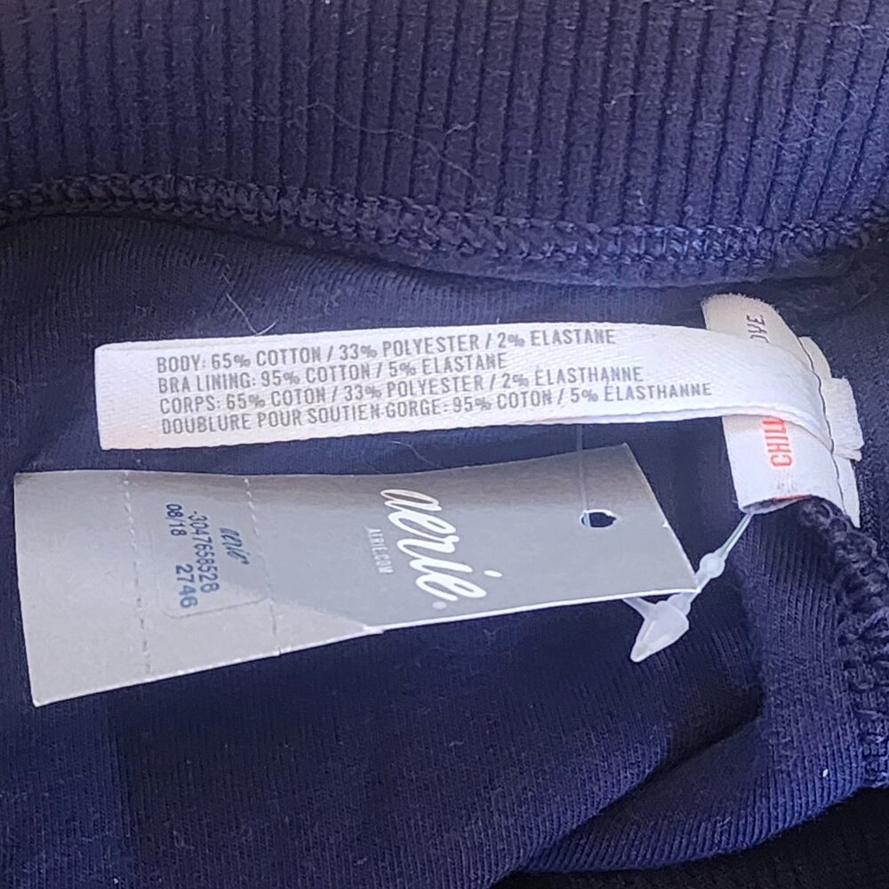 Aerie Chill Play Move Ribbed Leggings Matching Sports Bra Coordinated Set - Picture 6 of 7